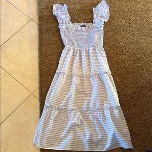 Women’s SugarLips purple and white checked sundress sz XS